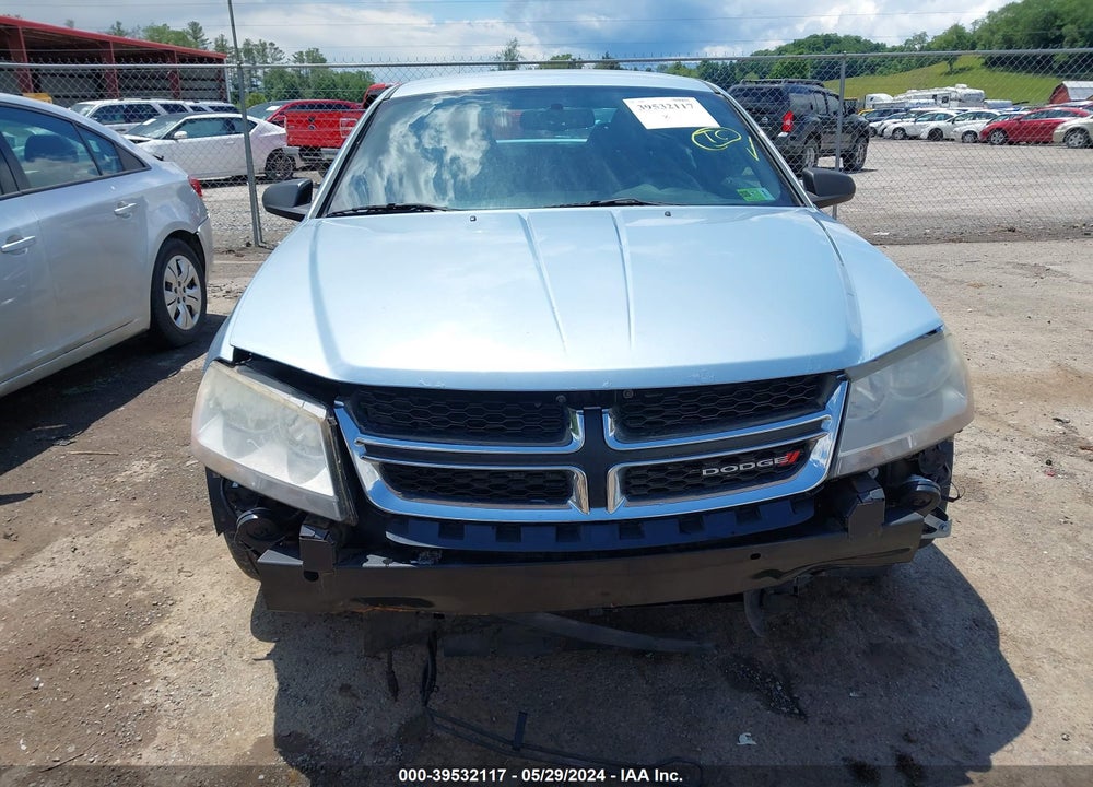2013 DODGE AVENGER SE V6 VIN: 1C3CDZAG6DN502705