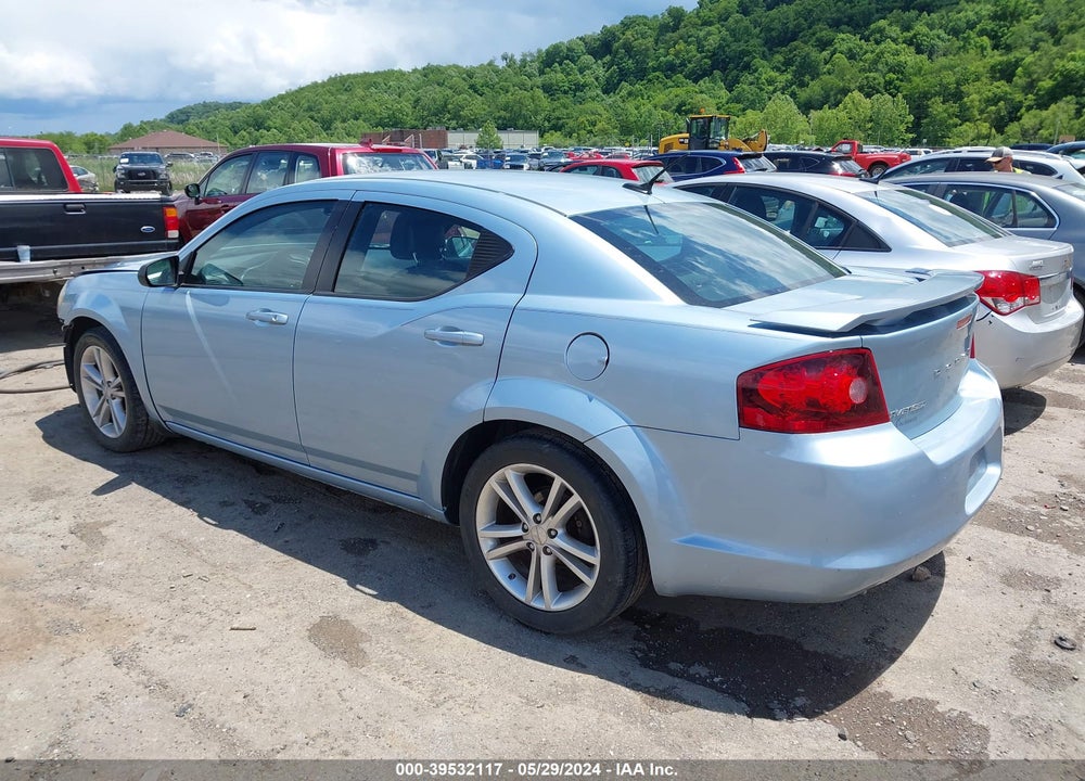 2013 DODGE AVENGER SE V6 VIN: 1C3CDZAG6DN502705