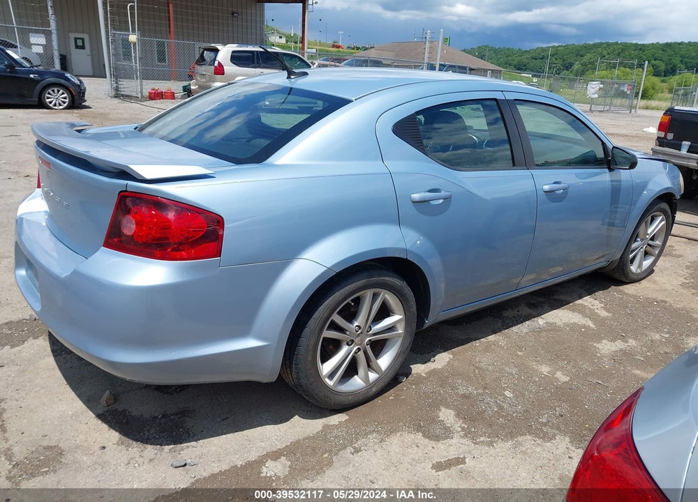 2013 DODGE AVENGER SE V6 VIN: 1C3CDZAG6DN502705