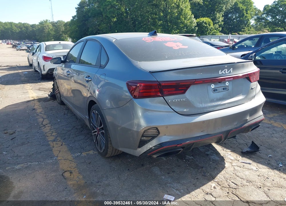 2022 KIA FORTE GT VIN: 3KPF44AC6NE458235