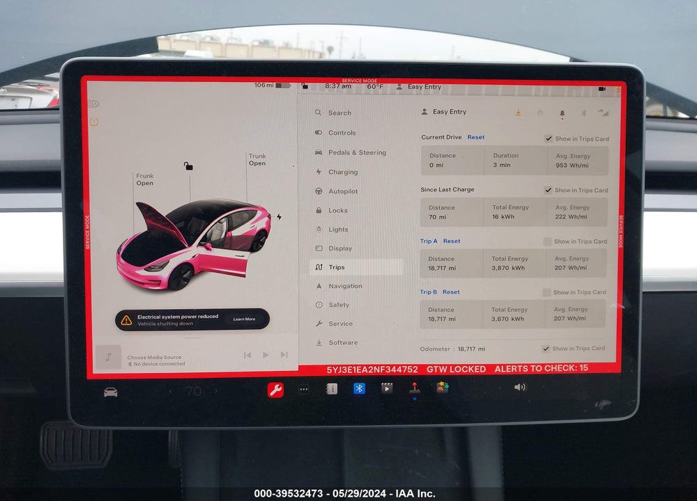 2022 TESLA MODEL 3 REAR-WHEEL DRIVE VIN: 5YJ3E1EA2NF344752