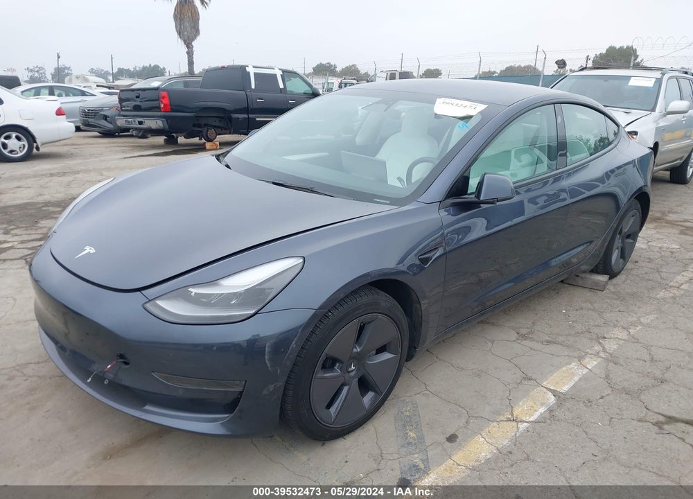 2022 TESLA MODEL 3 REAR-WHEEL DRIVE VIN: 5YJ3E1EA2NF344752
