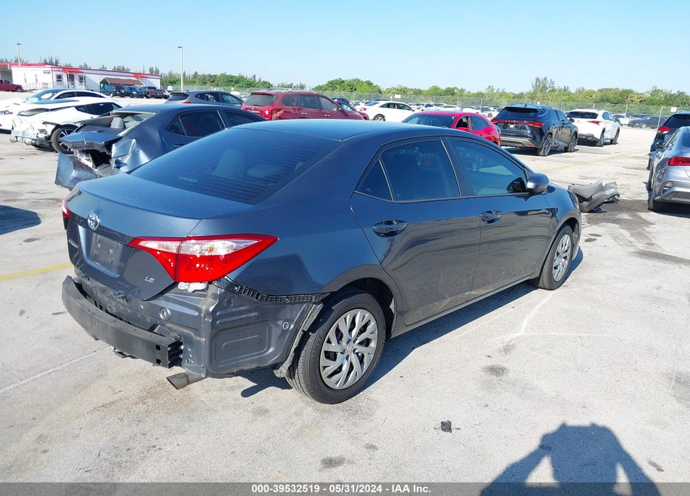 2019 TOYOTA COROLLA LE VIN: 2T1BURHE9KC209862