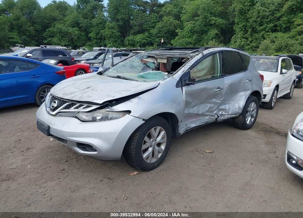 2012 NISSAN MURANO SL VIN: JN8AZ1MW3CW219636