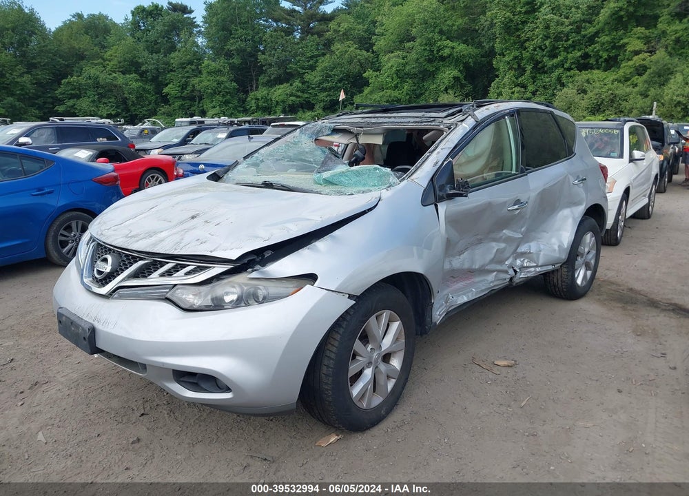 2012 NISSAN MURANO SL VIN: JN8AZ1MW3CW219636