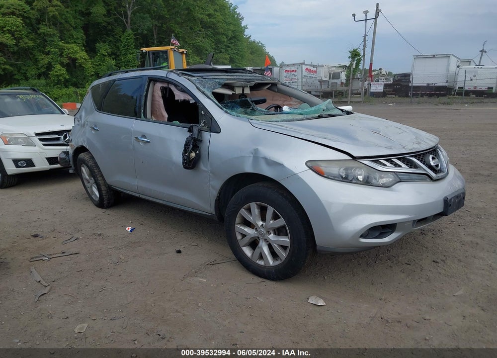2012 NISSAN MURANO SL VIN: JN8AZ1MW3CW219636