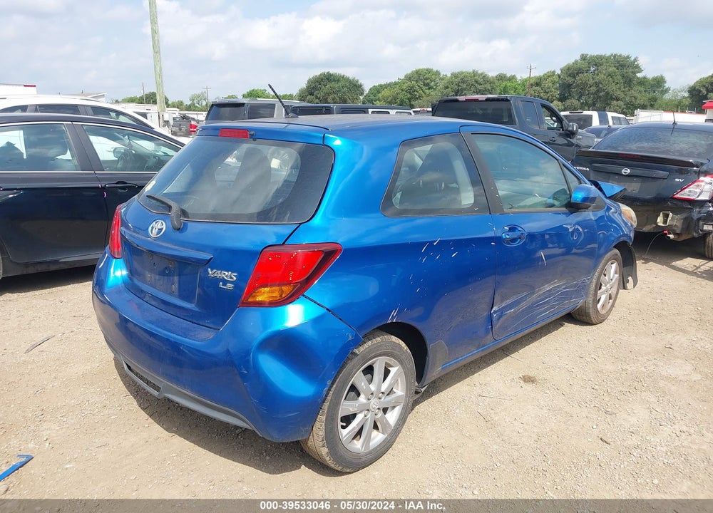 2015 TOYOTA YARIS LE VIN: VNKJTUD3XFA023755