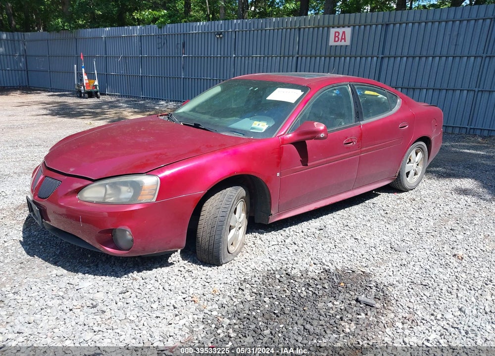 2008 PONTIAC GRAND PRIX VIN: 2G2WP582281150348