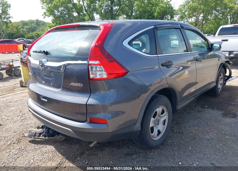 2015 HONDA CR-V LX VIN: 5J6RM4H39FL122326