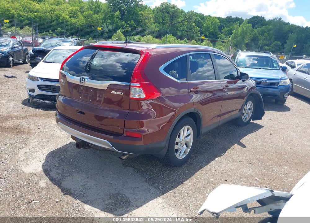 2015 HONDA CR-V EX-L VIN: 5J6RM4H71FL044885