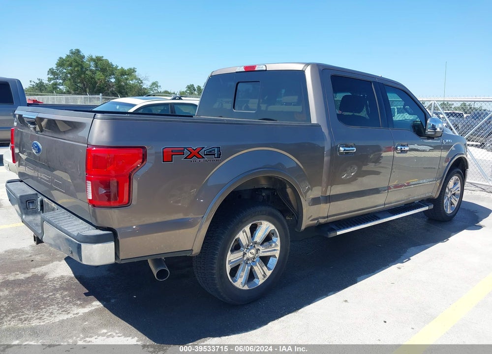 2018 FORD F-150 LARIAT VIN: 1FTEW1E50JKE13279