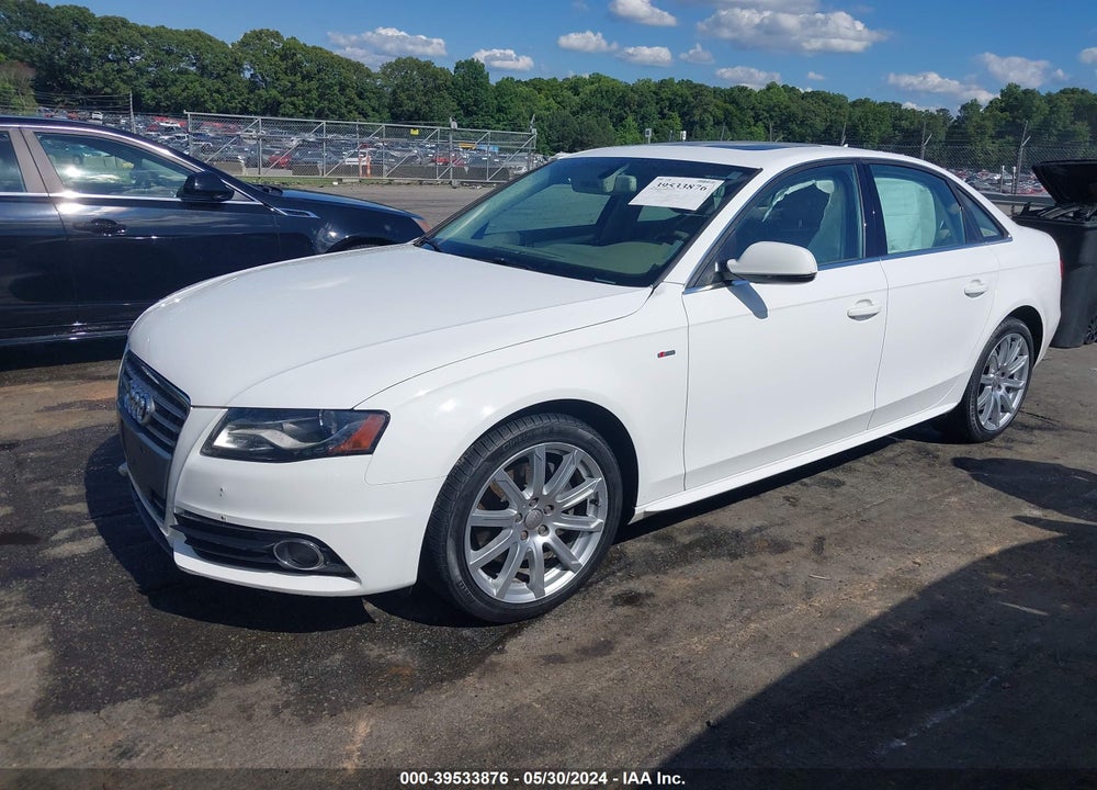 2012 AUDI A4 VIN: WAUHFAFL1CA119406
