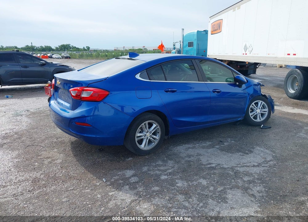 2018 CHEVROLET CRUZE LT AUTO VIN: 1G1BE5SM4J7221397