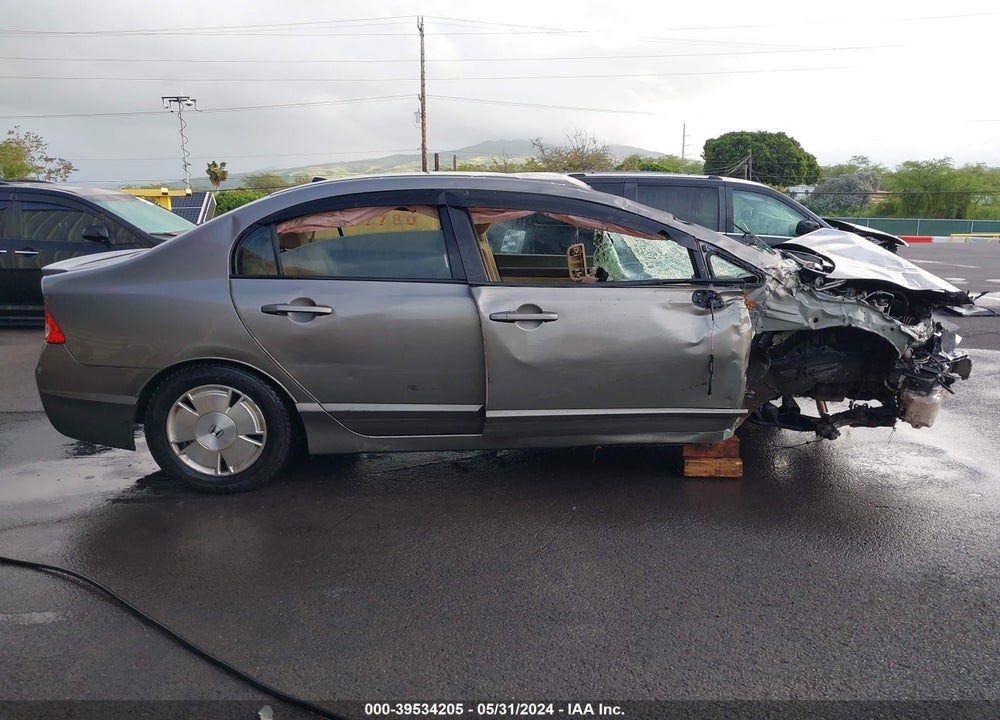 2008 HONDA CIVIC HYBRID VIN: JHMFA36238S023482