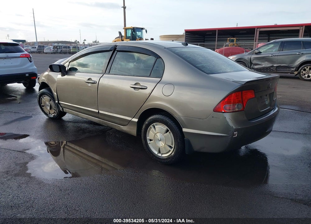 2008 HONDA CIVIC HYBRID VIN: JHMFA36238S023482