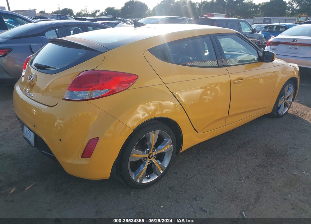 2013 HYUNDAI VELOSTER BASE W/BLACK VIN: KMHTC6AD6DU179809