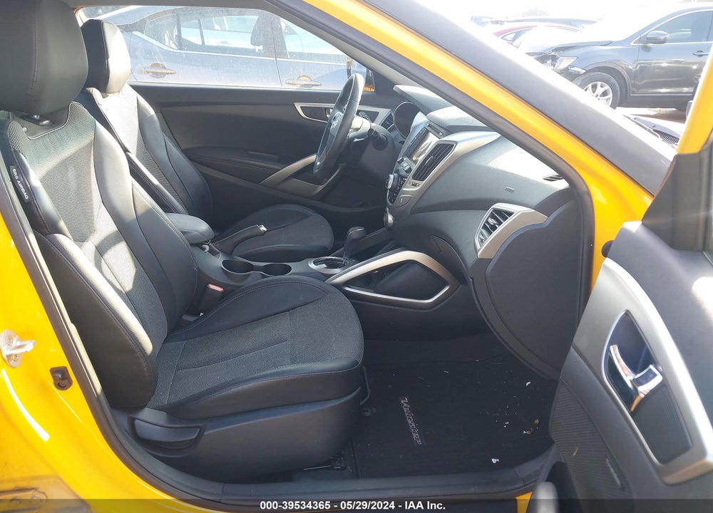 2013 HYUNDAI VELOSTER BASE W/BLACK VIN: KMHTC6AD6DU179809