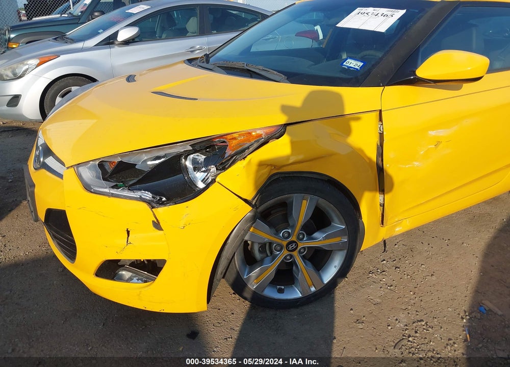 2013 HYUNDAI VELOSTER BASE W/BLACK VIN: KMHTC6AD6DU179809