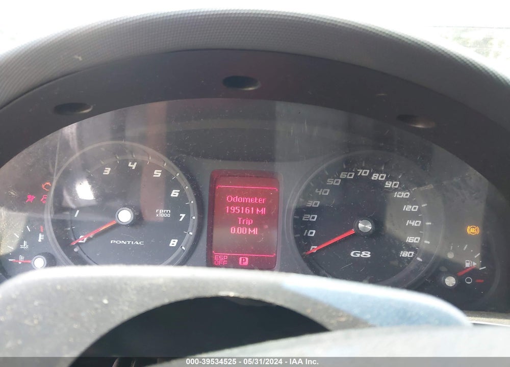2008 PONTIAC G8 GT VIN: 6G2EC57Y78L126170