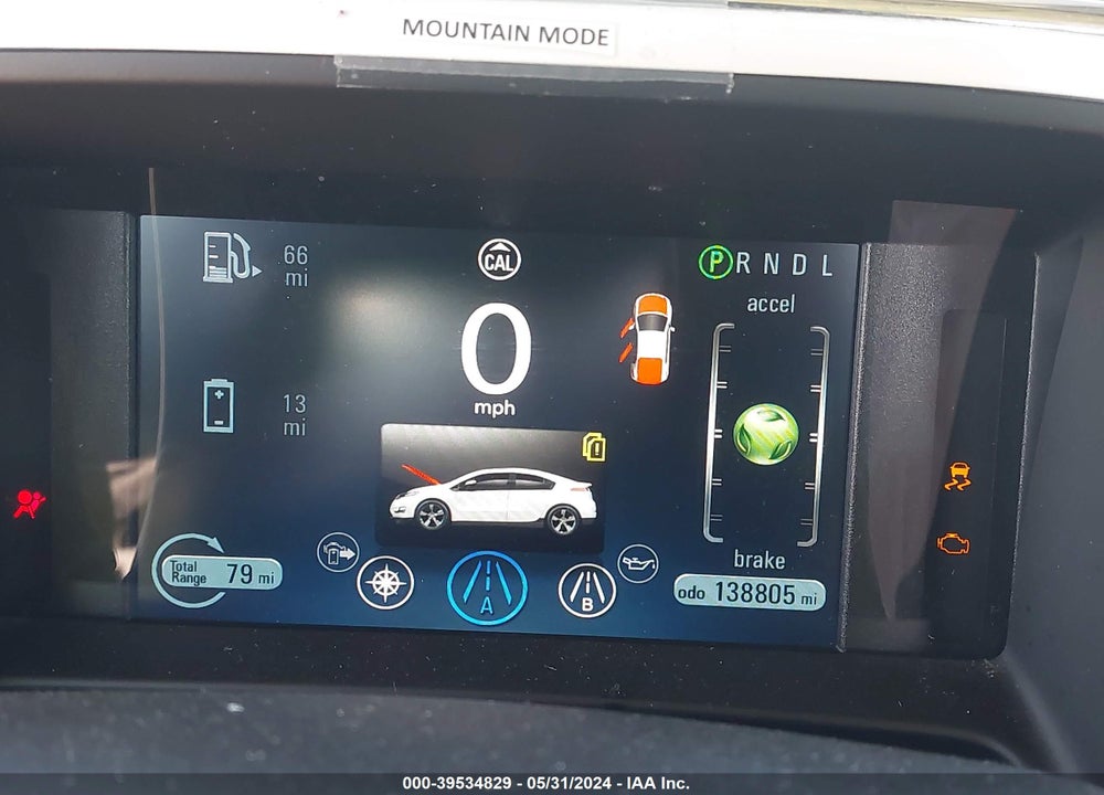 2013 CHEVROLET VOLT VIN: 1G1RD6E40DU129339
