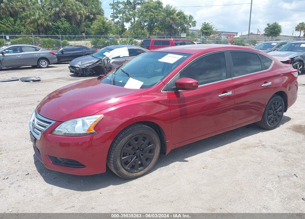 2015 NISSAN SENTRA SV VIN: 3N1AB7AP8FL642757
