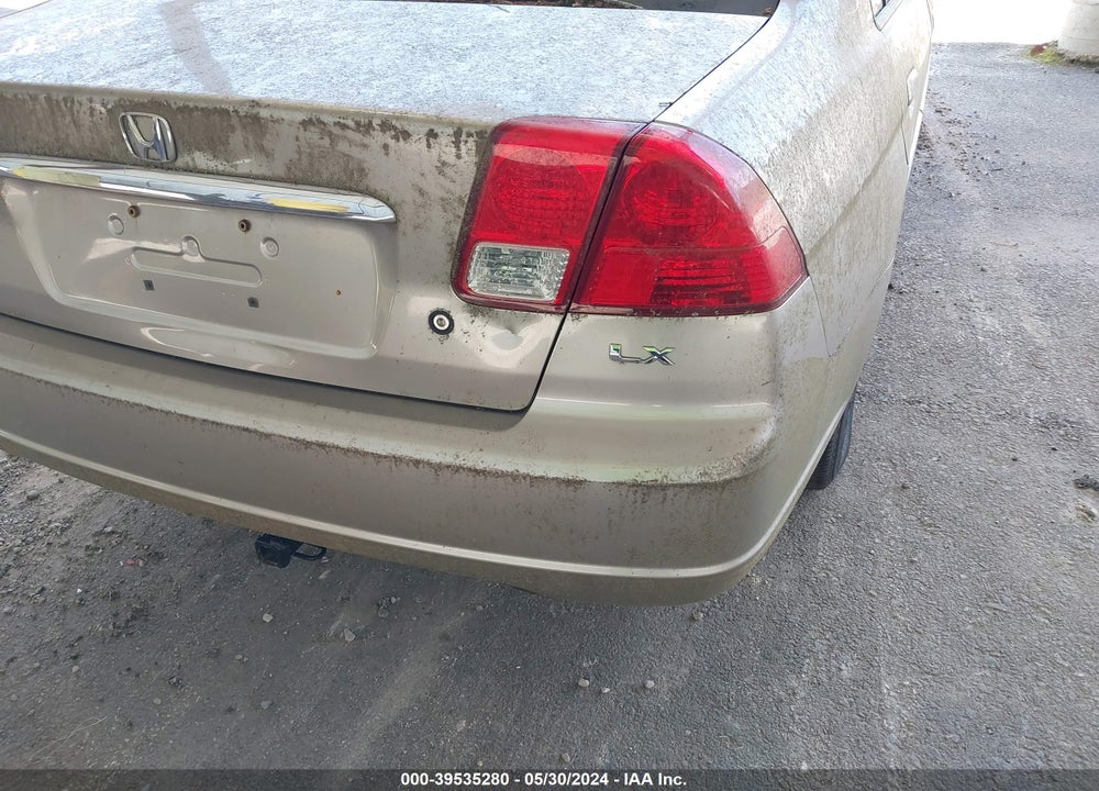 2003 HONDA CIVIC LX VIN: 1HGES16593L019594