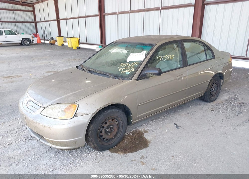 2003 HONDA CIVIC LX VIN: 1HGES16593L019594