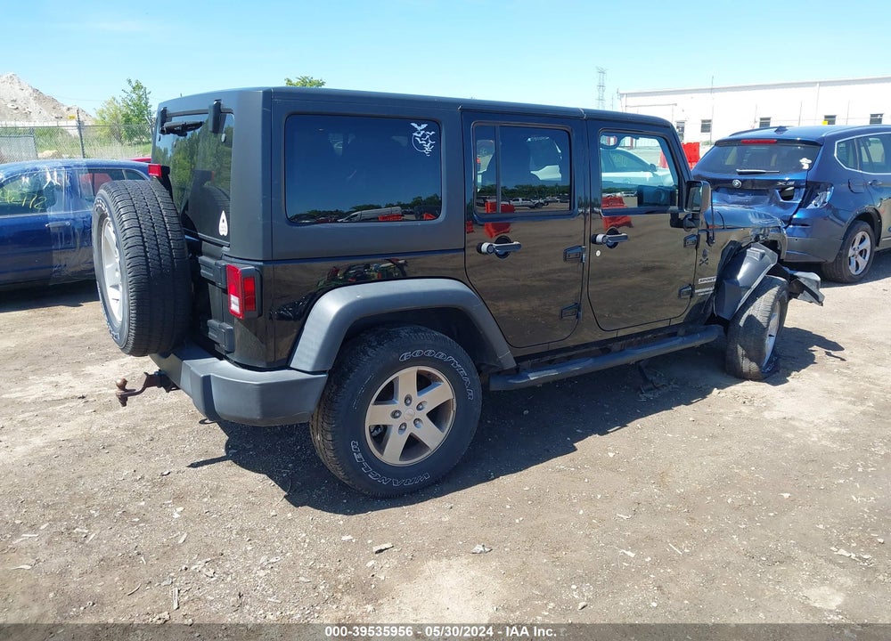2017 JEEP WRANGLER UNLIMITED SPORT 4X4 VIN: 1C4BJWDG9HL719466