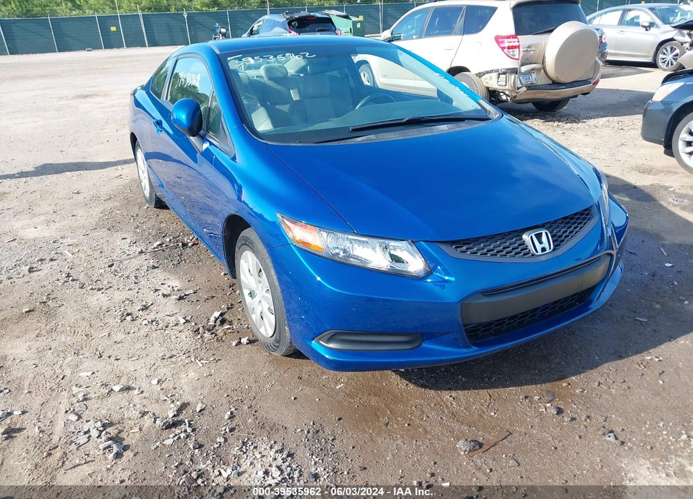 2012 HONDA CIVIC LX VIN: 2HGFG3B52CH539107