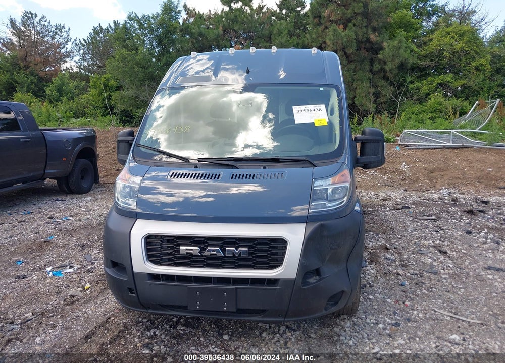 2019 RAM PROMASTER 3500 CARGO VAN HIGH ROOF 159 WB EXT VIN: 3C6URVJG3KE564467