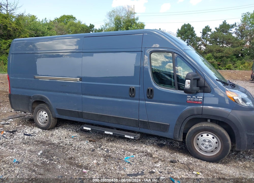 2019 RAM PROMASTER 3500 CARGO VAN HIGH ROOF 159 WB EXT VIN: 3C6URVJG3KE564467