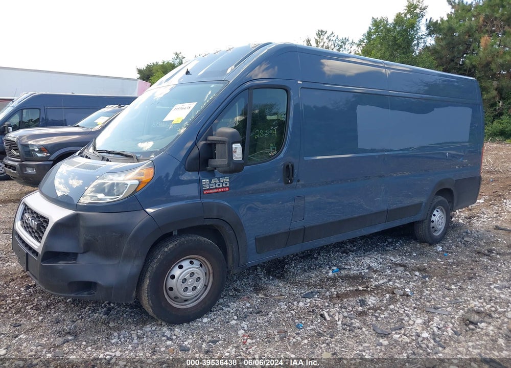 2019 RAM PROMASTER 3500 CARGO VAN HIGH ROOF 159 WB EXT VIN: 3C6URVJG3KE564467