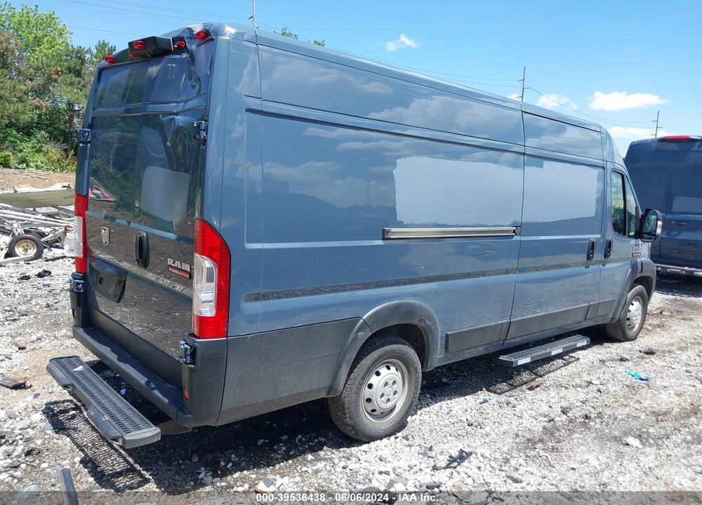 2019 RAM PROMASTER 3500 CARGO VAN HIGH ROOF 159 WB EXT VIN: 3C6URVJG3KE564467