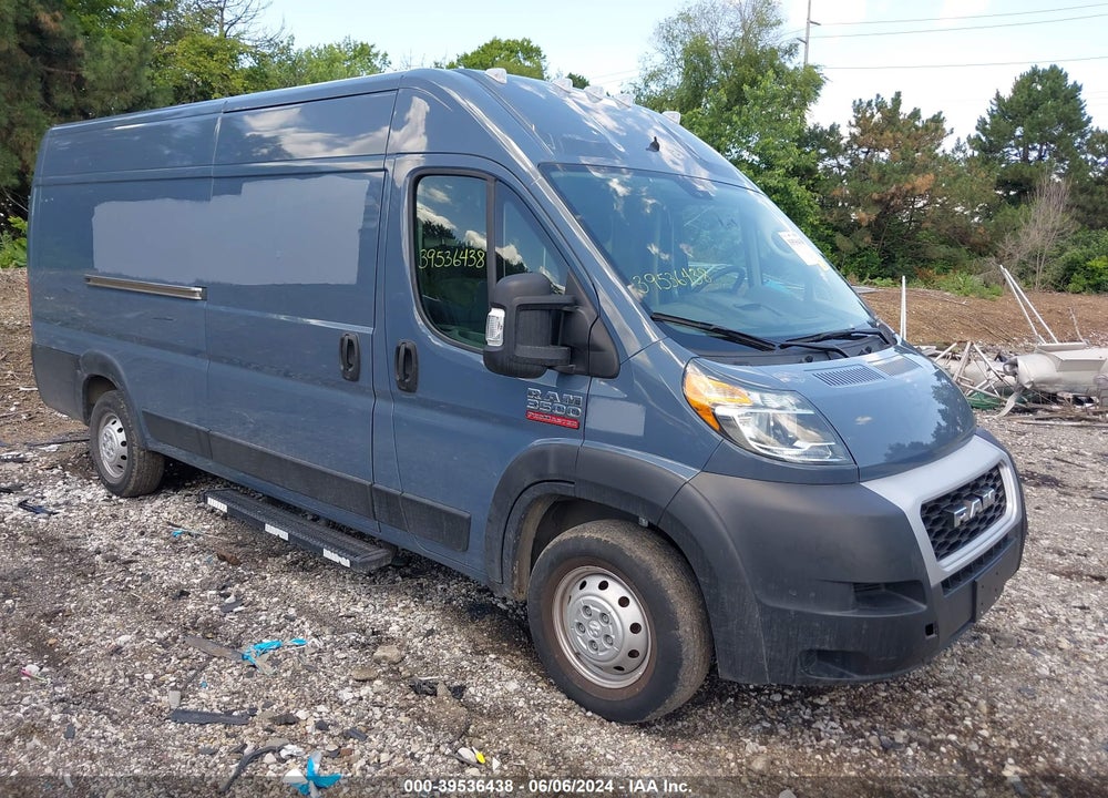 2019 RAM PROMASTER 3500 CARGO VAN HIGH ROOF 159 WB EXT VIN: 3C6URVJG3KE564467