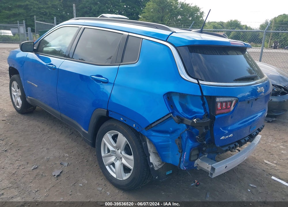 2022 JEEP COMPASS LATITUDE 4X4 VIN: 3C4NJDBB1NT147737