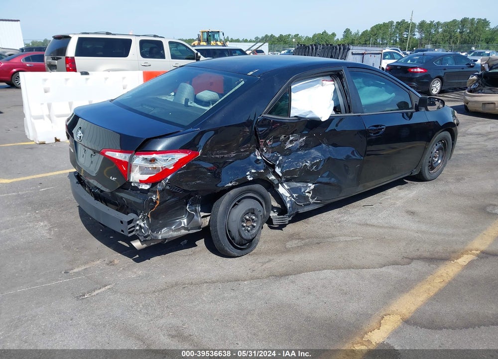 2015 TOYOTA COROLLA LE VIN: 5YFBURHE3FP271392
