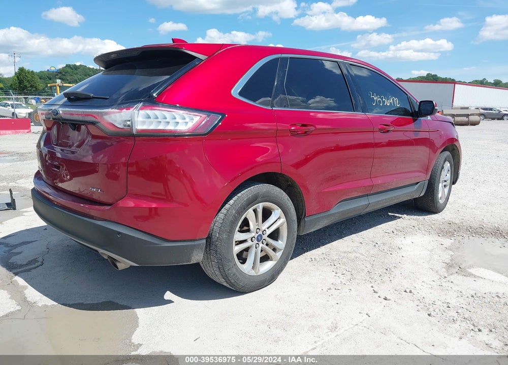 2015 FORD EDGE SEL VIN: 2FMTK3J8XFBB32442