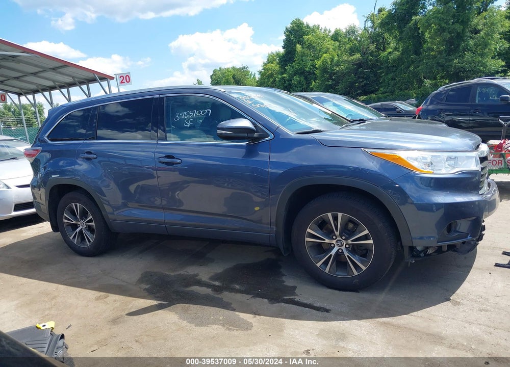 2016 TOYOTA HIGHLANDER XLE V6 VIN: 5TDJKRFH4GS284286