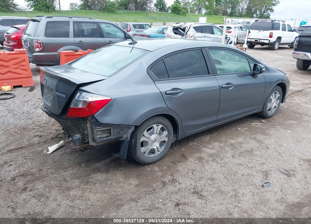 2012 HONDA CIVIC HYBRID VIN: JHMFB4F39CS004004
