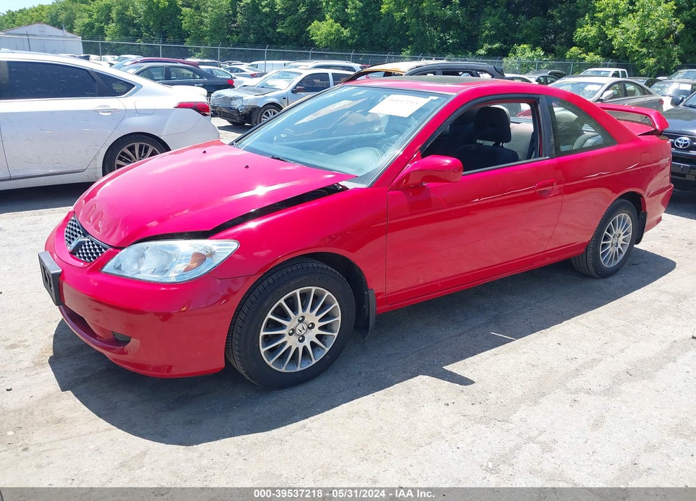 2005 HONDA CIVIC EX VIN: 1HGEM22945L019434