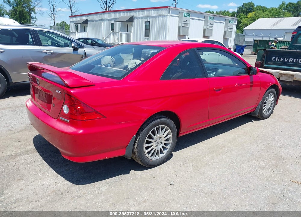 2005 HONDA CIVIC EX VIN: 1HGEM22945L019434