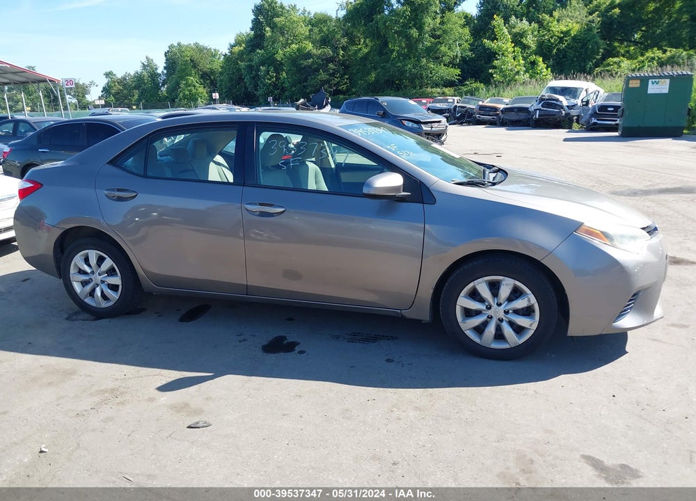 2015 TOYOTA COROLLA LE VIN: 2T1BURHE7FC420516