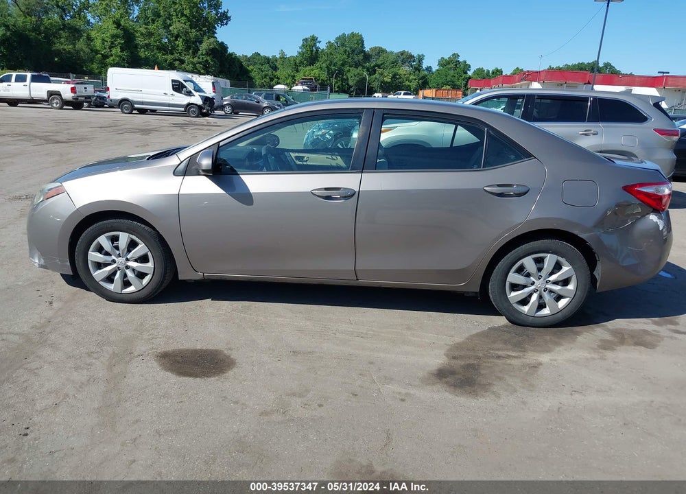 2015 TOYOTA COROLLA LE VIN: 2T1BURHE7FC420516