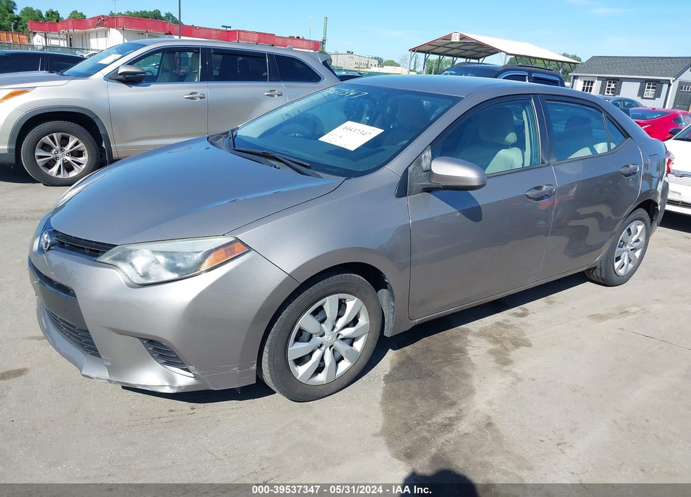 2015 TOYOTA COROLLA LE VIN: 2T1BURHE7FC420516