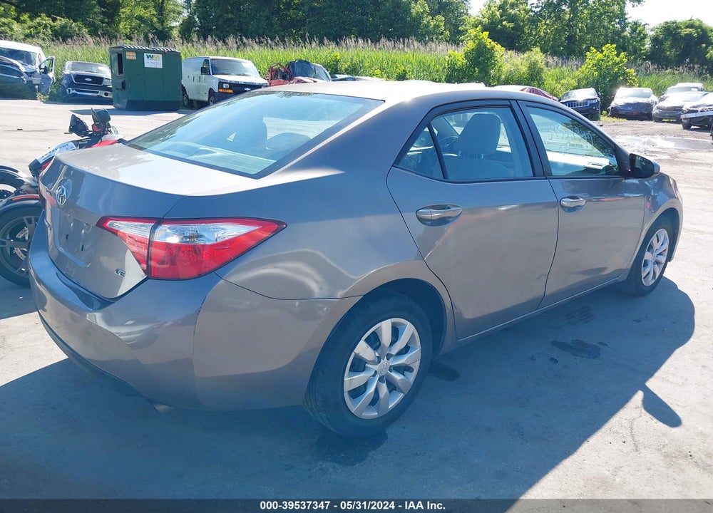 2015 TOYOTA COROLLA LE VIN: 2T1BURHE7FC420516