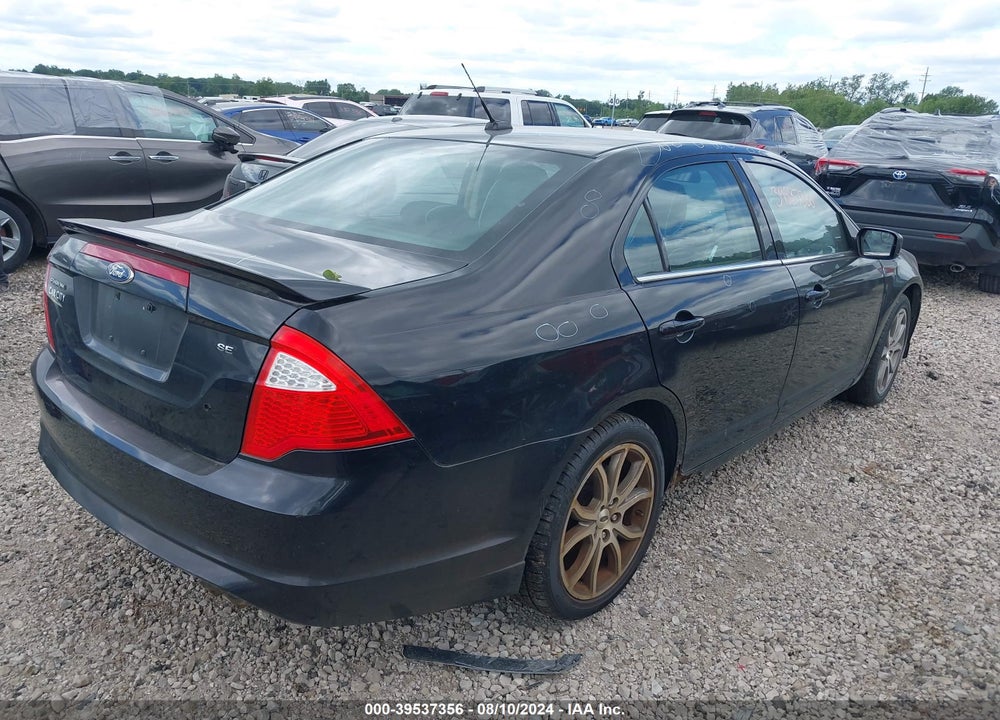 2012 FORD FUSION SE VIN: 3FAHP0HAXCR140157