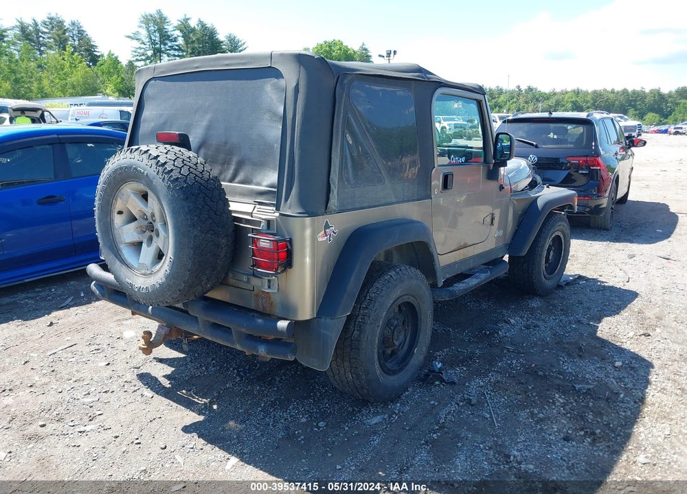2003 JEEP WRANGLER RUBICON VIN: 1J4FA69S33P358505