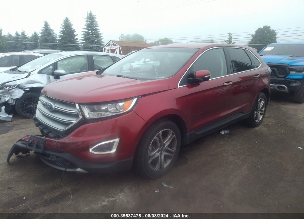 2017 FORD EDGE TITANIUM VIN: 2FMPK3K92HBB38229