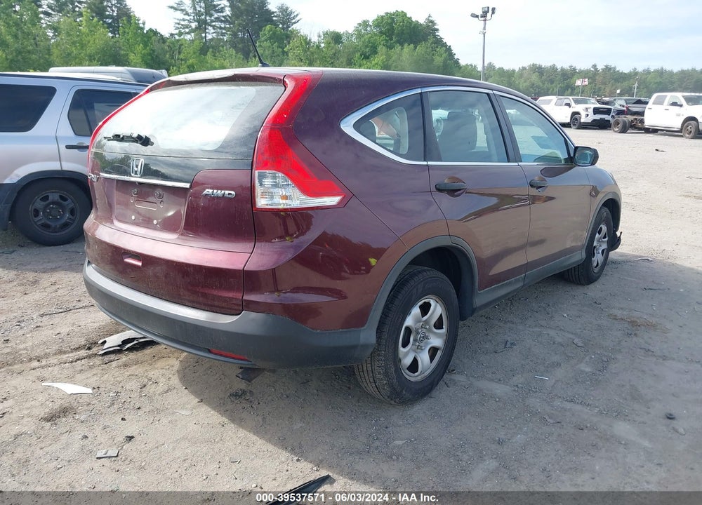 2014 HONDA CR-V LX VIN: 5J6RM4H36EL099652