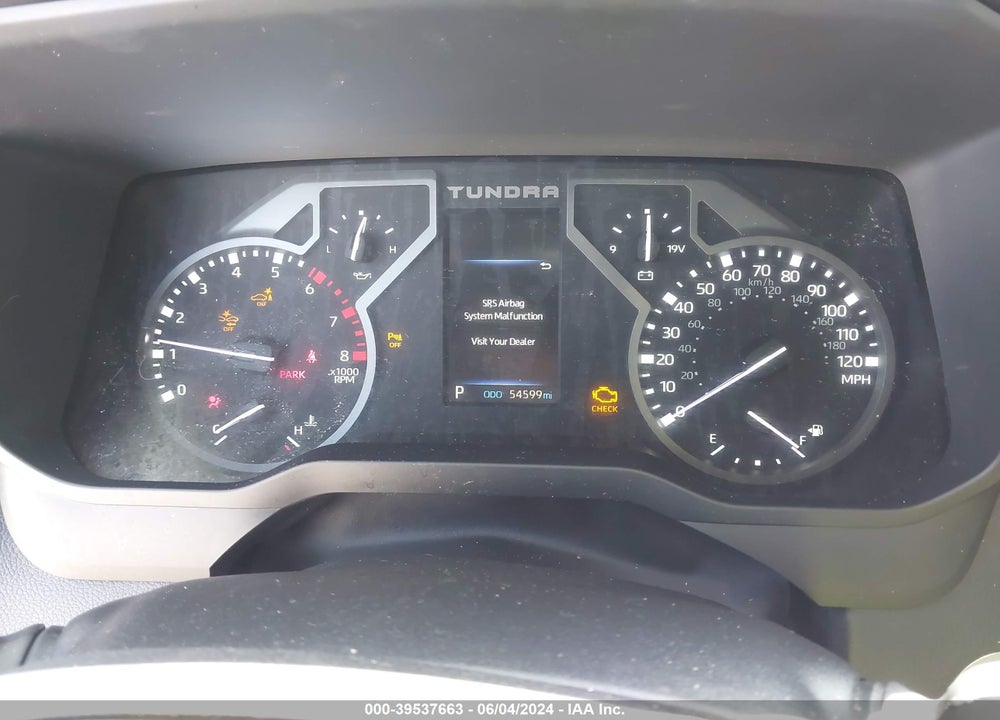 2022 TOYOTA TUNDRA LIMITED VIN: 5TFJA5DB1NX003742